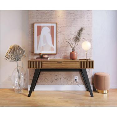 Imagem de Aparador 1 Gaveta Riviera Colibri Móveis Noce MIlano