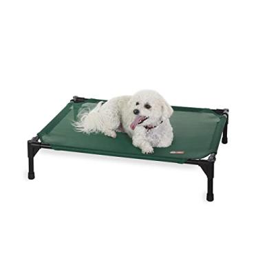 Imagem de K&H PET PRODUCTS Cama para animais de estimação elevada com resfriamento original para todas as estações malha verde média 60 x 80 x 18 cm