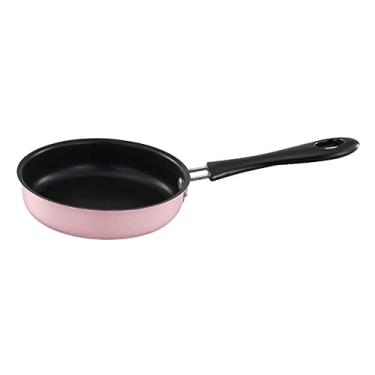 Imagem de Frigideira Bothyi de 12,5 cm, aço inoxidável resistente, fritar todos os fogões, formas de omelete de indução, conjunto de panelas de cozinha, rosa