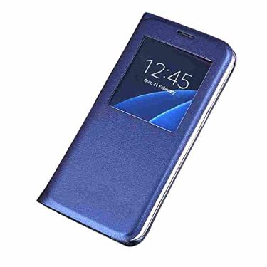 Imagem de MojieRy Estojo Fólio de Capa de Telefone for LG G4, Couro PU Premium Capa Slim Fit for LG G4, EVITAR sujeira, Azul