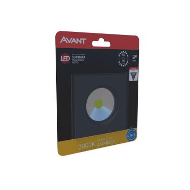 Imagem de Spot Direcionável Avant Quadrado Supimpa 5w Preto