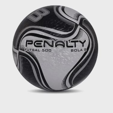 Imagem de Bola Penalty 8 X - Preta - Futsal