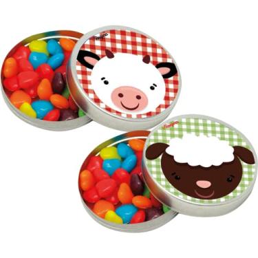 Imagem de Adesivo Papel Retang Redondo R 54 Fazendinha - Pacote Com 04 Un Regina Colorido