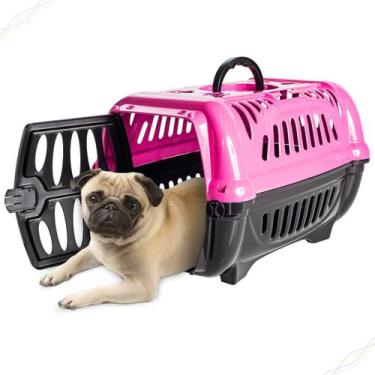 Imagem de Caixa De Transporte Pet Cachorro Gato Pequeno Porte Número 1 - Jel Pla