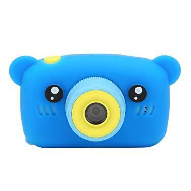 Imagem de Câmera digital para crianças, câmera de vídeo multifuncional HD para meninas de 3 a 10 anos com tela IPS de 2 polegadas, presentes de brinquedo de aniversário de Natal para crianças, 32 GB(Azul)