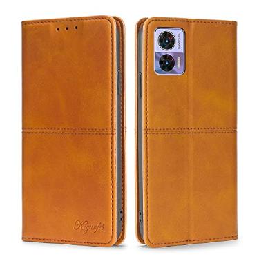 Imagem de HONGYAN Capa de telefone Para Motorola Edge 30 Neo Cow Texture Capa protetora