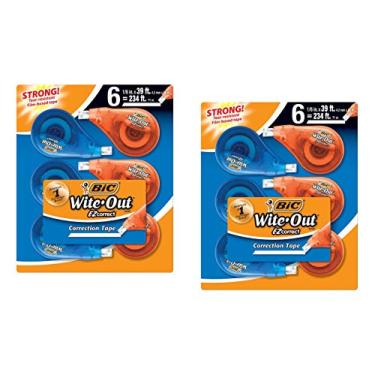 Imagem de BIC Fita corretora EZ da marca Wite-Out, branca, 10 unidades (12 unidades)