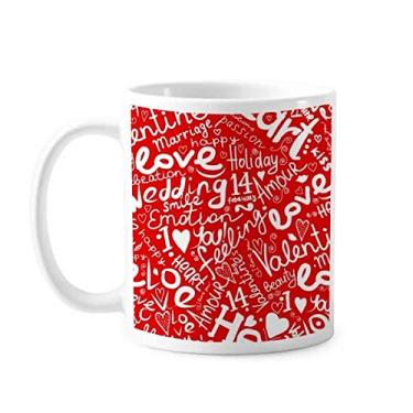 Imagem de Caneca de cerâmica Love Marriage Celebration Dia dos Namorados cerâmica xícara de porcelana de café louça