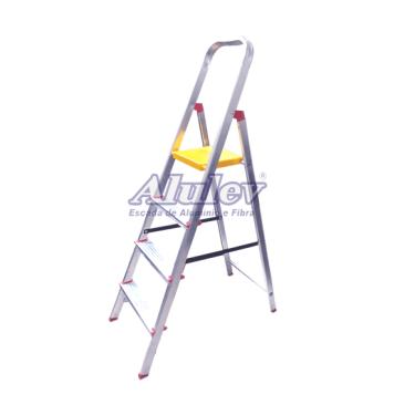 Imagem de Escada Alulev Aluminio Cavalete 0,89m 4D
