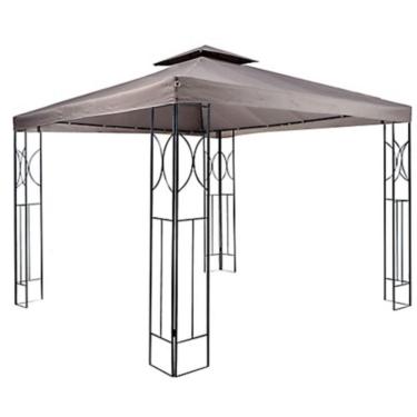 Imagem de Gazebo Painel Duplo 300cmx300cm Marrom