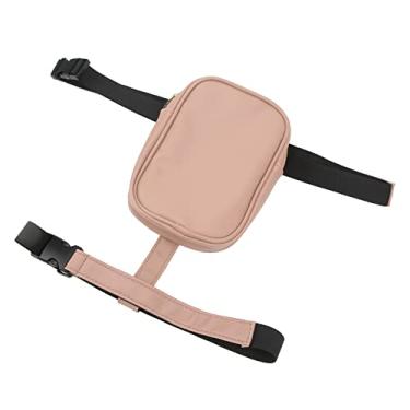 Imagem de Bolsa para Perna Com Arnês para Coxa, 3 Cores, Pochete Feminina de Grande Capacidade Bolsa de Perna Em Couro PU Carteira Externa (Rosa)