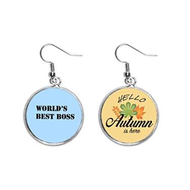 Imagem de O melhor presente de arte déco de alta qualidade para brincos de folhas de outono