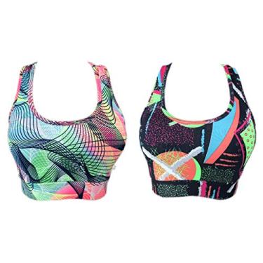 Imagem de kit 2 Top Com Bojo Nadador Suplex Liso Ou Estampado 21A-28A G