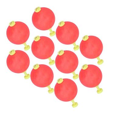 Imagem de Naroote Indicador de espuma para equipamento de pesca, boia de mola de espuma de EVA multiuso, 10 peças, iscas de alimentação para peixes, boias flutuantes para o inverno ao ar livre (grande)