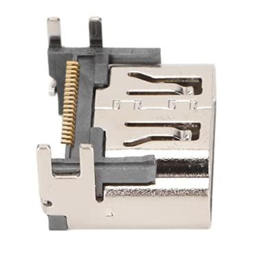 Imagem de Substituição do Conector de Interface de Entrada para PS5, Fácil Instalação de Material de Metal HD Multimídia Porta de Interface, Peça de Substituição Perfeita para Porta de Interface Defeituosa, Quebrada, Dano