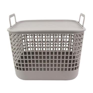 Imagem de Caixa Organizadora com Tampa 35cm Cinza - A\CASA