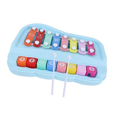 Queenser 61 teclas de música digital teclado eletrônico infantil piano  elétrico multifuncional para estudante de piano com função de microfone