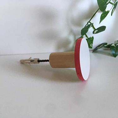 Imagem de Gancho De Parede Madeira Bola