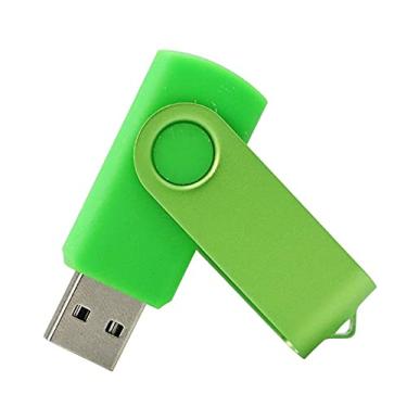 Imagem de Pen Drive USB 2.0 com formato rotativo de 32 GB PenDrive Memorias Pen Drive USB Memory Stick USB Flash Disk Pen Drive U Pen Drive USB Stick (verde)