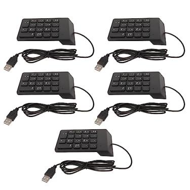 Imagem de Teclado Numérico USB Ergonômico Com Fio 18 Teclas, Mini Teclado Numérico Plug and Play para Desktop de Laptop PC, Digitação Silenciosa, Tamanho Portátil, Ampla Aplicação (5