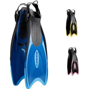 Imagem de (UK (5-7.5), Blue/Azure) - Cressi Palau Light Weight Travel Snorkelling Swim Fins (Made in Italy)