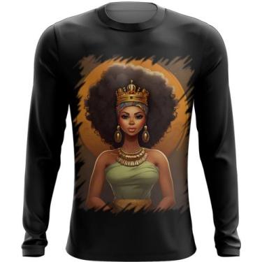 Imagem de Camiseta Manga Longa Rainha Africana Queen Afric 10 - Kasubeck Store