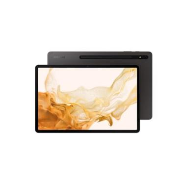 Imagem de SAMSUNG Tablet Galaxy Tab S8+ 12,4" 128GB WiFi 6E Android, tela AMOLED grande, caneta S incluída, câmera ultra ampla, bateria de longa duração, versão dos EUA, 2022, grafite