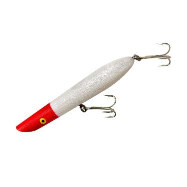 Imagem de Cotton Cordell Isca de pesca Popper Topwater, equipamento de pesca de água doce e acessórios, 18 cm, 56 g, cabeça vermelha pérola