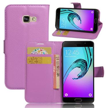 Imagem de Capa para Samsung Galaxy A3 (2017) â€“ Capa flip de couro PU de para Samsung Galaxy A3 (2017), capa de proteção de telefone estilo empresarial, capa com [compartimentos para dinheiro e