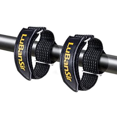 Imagem de LuBanSir Suporte de pá para rack de teto, tiras ajustáveis de suporte de gancho e laço de 30 cm para carros, caminhões, tratores, trailers (pacote com 4)