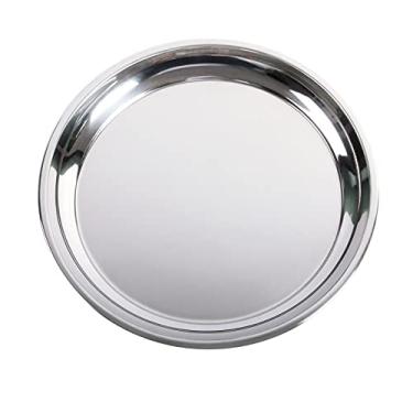 Imagem de Vankey Assadeira de Aço Inoxidável de 35 cm, Redonda, Verde, para Assar Peru, Frango Assado, Resistente e Dishwasher Safe