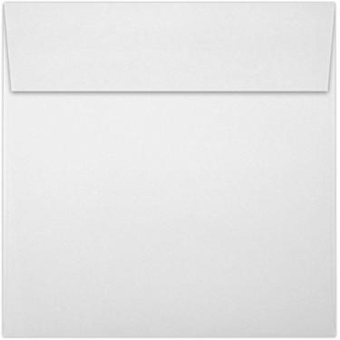 Imagem de LUXPaper Envelopes quadrados para convite | Peel & Press | 16 cm x 16 cm | Branco brilhante | 31.8 kg Texto | 50 Qtd