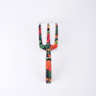 Imagem de Conjunto de ferramentas de jardim floral 4 peças, kit de jardinagem com linda estampa, presentes de jardinagem, ferramentas para mulheres com espátula de transplante, garfo, ancinho de mão, cultivador