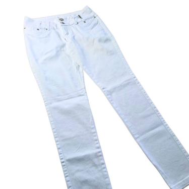 Imagem de Calça Feminina Branca Cigarrete Skinny Sarja com Elastano Shyros