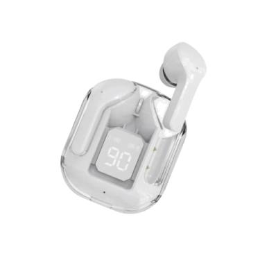 Imagem de Fone de Ouvido Intra Auricular Bluetooth com Case de Carregamento Transparente, LED Digital, AIR30 ULTRAPODS MAX (BRANCO)