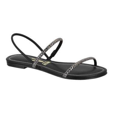 Imagem de Sandalia Vizzano 6235.1197 Brilho Elastico Salto Baixo Feminino