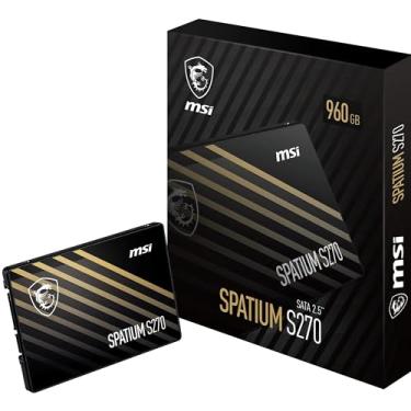 Imagem de MSI Spatium S270 SATA 2,5" Disco rígido 960GB, 3D Nand, Sata III, velocidade de leitura...
