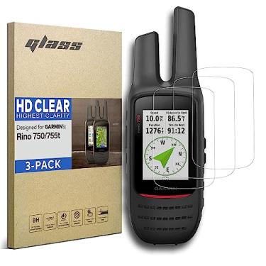 Imagem de INNOSURE Película de vidro temperado premium para Garmin Rino 750, Rino 755t [compatível com luvas] Navegador GPS de 3 polegadas (pacote com 3) (HD Clear)