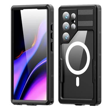 Imagem de Capa Redpepper/Shellbox À Prova D'Água para Smartphones da Série Galaxy S24 Ultra, Pret...