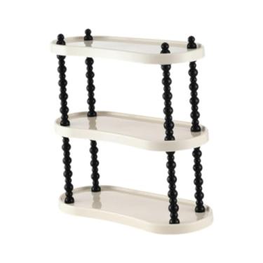 Imagem de WeiLaiKeQi Organizador de balcão de banheiro, rack de armazenamento de mesa, organizador de bar de café para banheiro, 3 Camadas