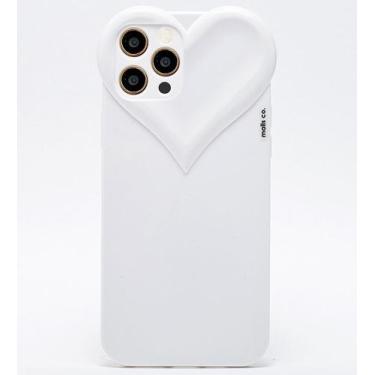 Imagem de Capa Capinha iPhone 11 PRO MAX Branca Com Proteção de Câmera Emborrach