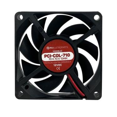 Imagem de Microventilador 70x70x15mm 12v Cooler Pci Eletroparts, 70x70x15mm