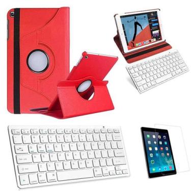 Imagem de Capa/Teclado/Pel para iPad 10a Geração 10.9" 2023 - Vermelho - BD Net 