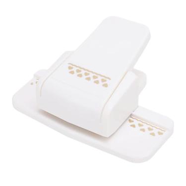 Imagem de Perfurador de Gravação Em Relevo, Design de Padrão de Amor Fácil de Usar Perfurador de Borda Multifuncional e Portátil para Reserva de Sucata e Cartões de Casamento