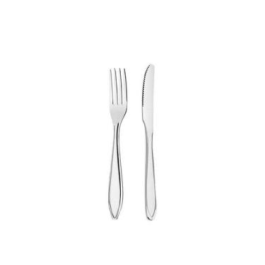 Imagem de Talheres de Sobremesa Faqueiro Inox Victoria Garfo Faca 12un - GOURMET