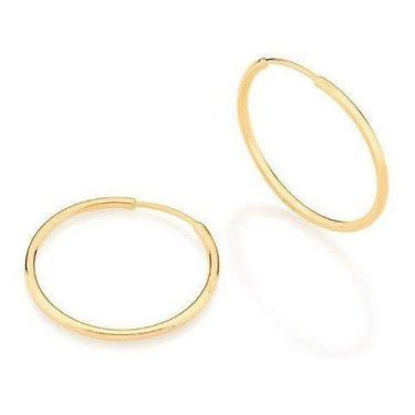 Imagem de Brincos banhado ouro 3x 24k 18k e 22k femininos argola fina pequena ro