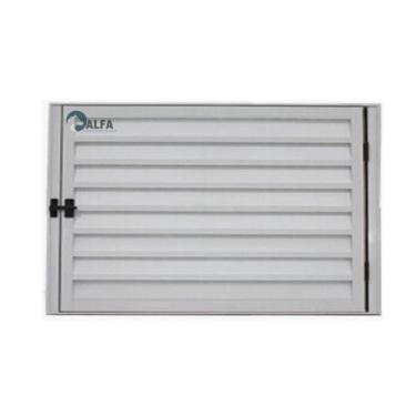 Imagem de Porta Abrigo Alçapão Alumínio Branco 40x60 - ALFA