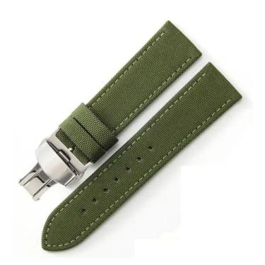 Imagem de Pulseira Relógio Nylon com Couro Fecho Deployant Aço.LC104 - Supvox, 2