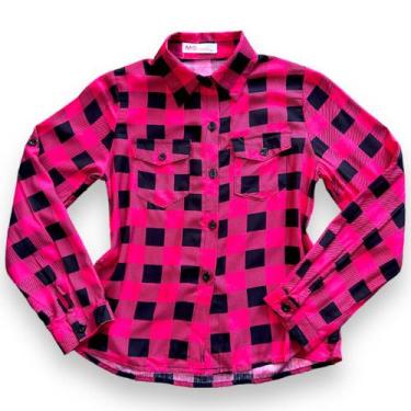 Imagem de Camisa Xadrez Infantil Menina Manga Longa Festa Junina - Anj Modas, Ro