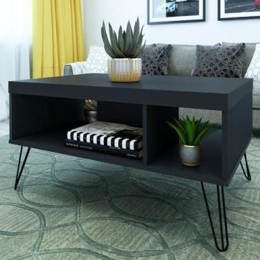 Imagem de Mesa de Centro Liberty Preto - Artely - Artely Móveis, 20,2kg, Preto
